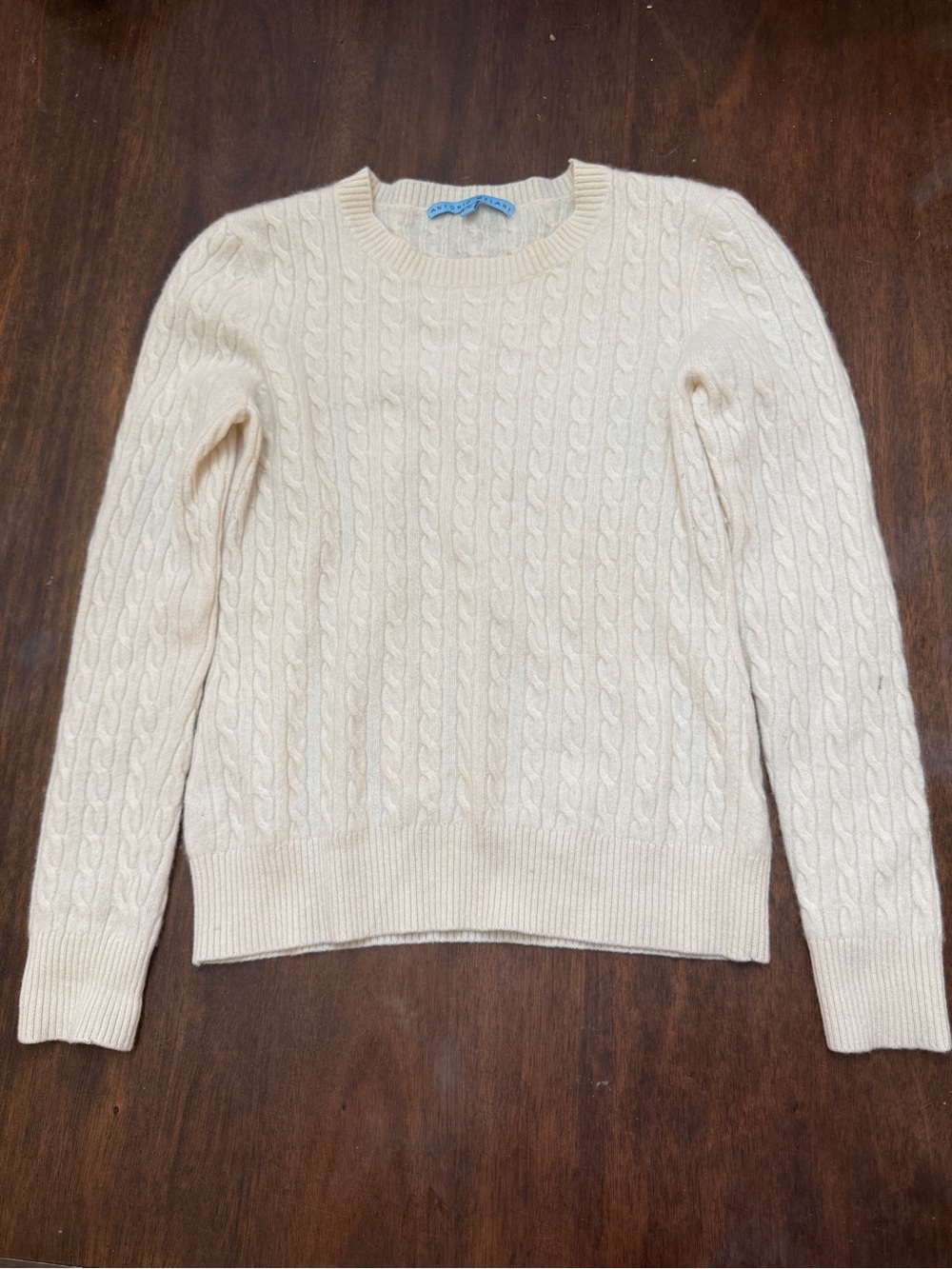 Antonio Melani 100% Cashmere Cable Knit Sweater Size M